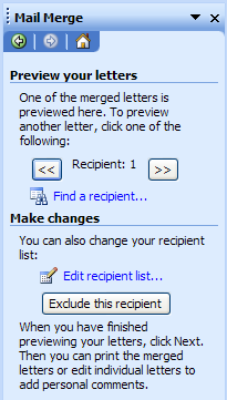 Cách trộn thư (Mail Merge) trong Microsoft Word 2003 - Phần cuối