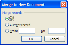 Cách trộn thư (Mail Merge) trong Microsoft Word 2003 - Phần cuối