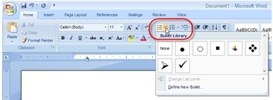 Tạo dấu Bullet bằng bàn phím trong Microsoft Word