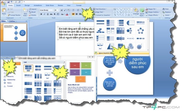 Tự soạn bài thuyết trình với Microsoft PowerPoint 2007 (phần 4) Tự soạn bài thuyết trình với Microsoft PowerPoint 2007 (phần 4)