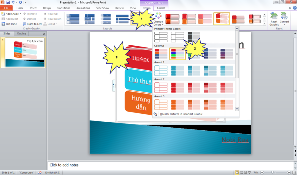 Tự soạn bài thuyết trình với Microsoft PowerPoint 2007 (phần 5) Tự soạn bài thuyết trình với Microsoft PowerPoint 2007 (phần 5)