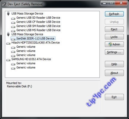 Dev Eject: nhanh chóng gỡ ổ USB an toàn
