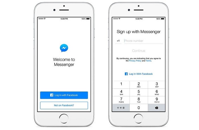 Đăng nhập Messenger không cần tài khoản Facebook