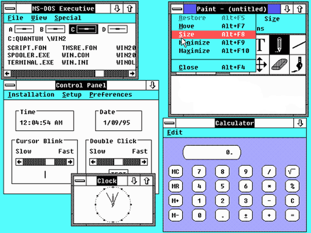 Windows tròn 30 tuổi: chúc mừng hệ điều hành phổ biết nhất windows2.0.