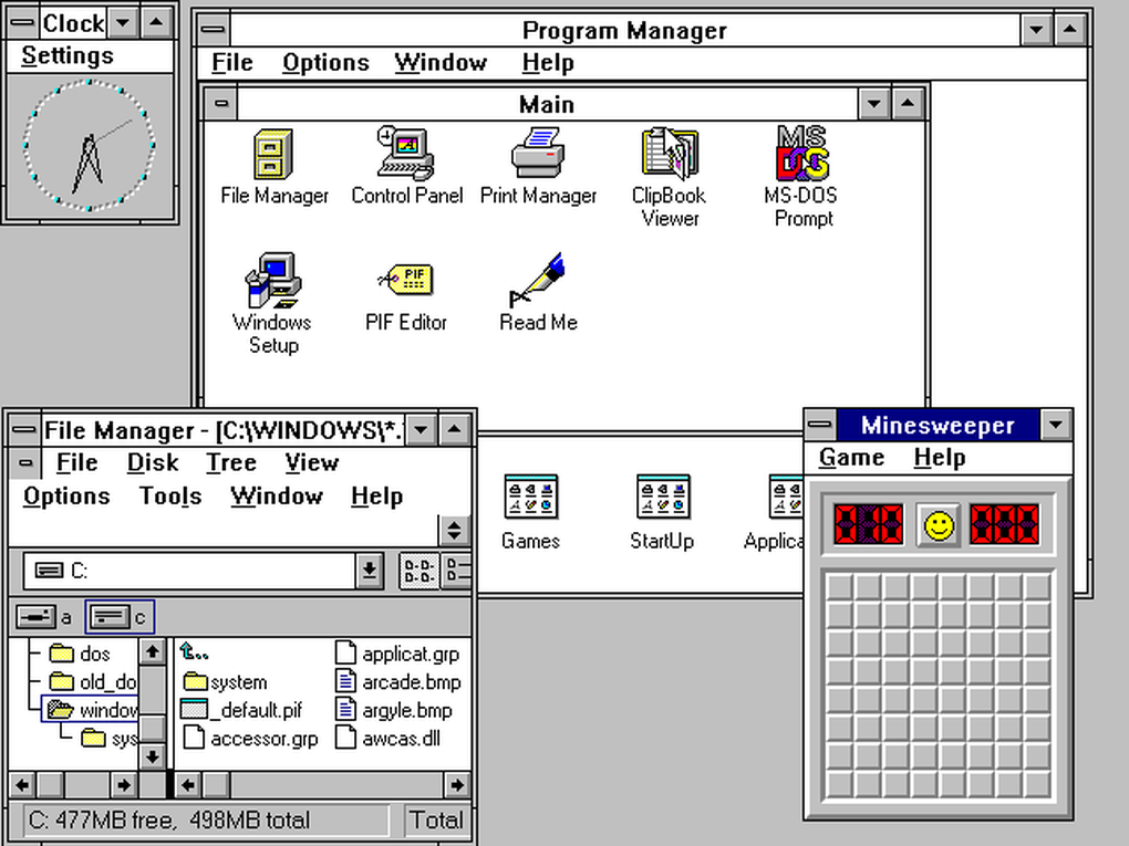 Windows tròn 30 tuổi: chúc mừng hệ điều hành phổ biết nhất windows3.11.0.