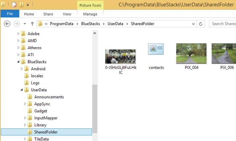 Trao đổi dữ liệu giữa BlueStacks và máy tính (Windows/Mac) bluestacks-windows