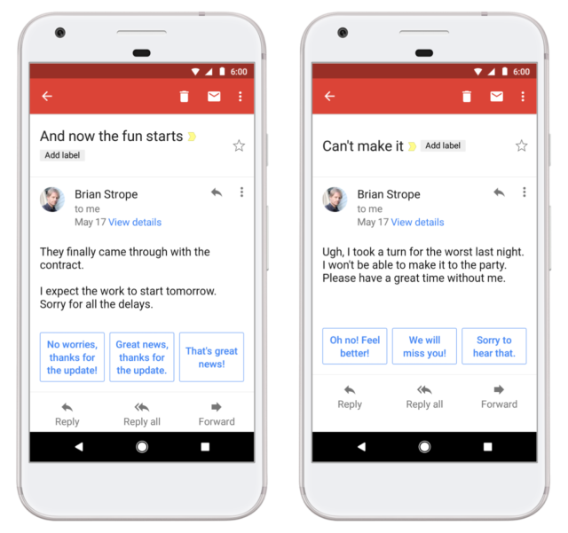 Ứng dụng Inbox của Google có tính năng trả lời thông minh