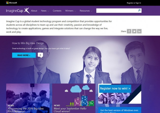 Microsoft Imagine Cup 2016: Cuộc thi tư duy sáng tạo trong lĩnh vực công nghệ Microsoft Imagine Cup 2016: Cuộc thi tư duy sáng tạo trong lĩnh vực công nghệ