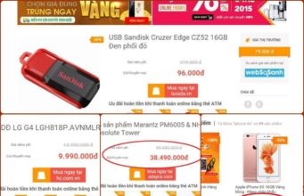 Lazada, HC.com.vn, Sendo...treo giá ảo trong ngày OnlineFriday
