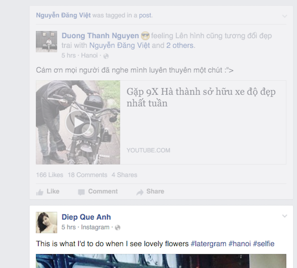 Tinh gọn News Feed Facebook bằng Friends Feed: chỉ cần xem chia sẻ, bỏ qua bạn bè đã like gì Nội dung Feed được làm mờ đi khi dùng tùy chọn Just fade trên Friends Feed
