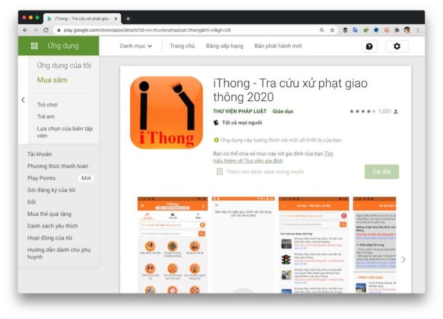 iThong - Ứng dụng thông tin luật giao thông đường bộ trên smartphone (iOS và Android)