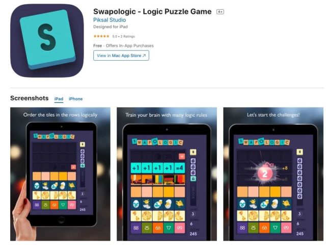 Swapologic - Giải game logic theo cách xếp hình