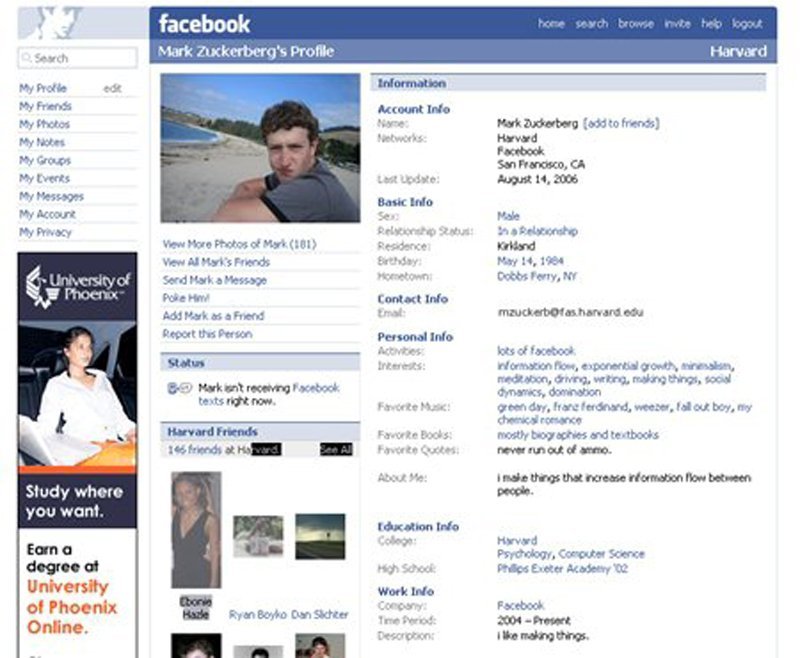 Tổng hợp hình ảnh giao diện Facebook được thay đổi trong 12 năm qua
