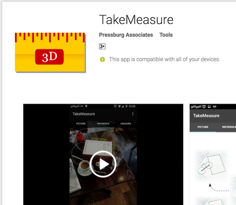 TakeMeasure: Đo kích thước đồ vật bằng máy ảnh smartphone