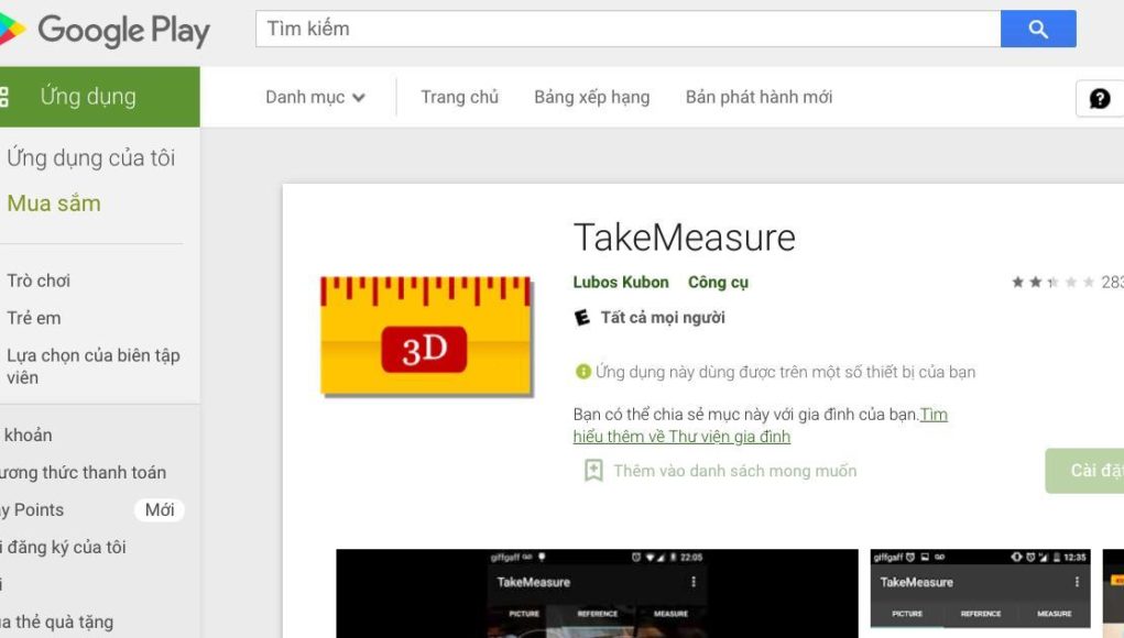 TakeMeasure: Đo kích thước đồ vật bằng máy ảnh smartphone