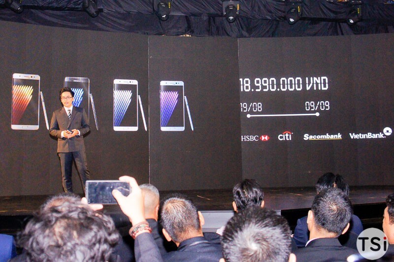 Samsung Galaxy Note7 ra mắt chính thức: 19 triệu, chống nước, bảo mật mống mắt