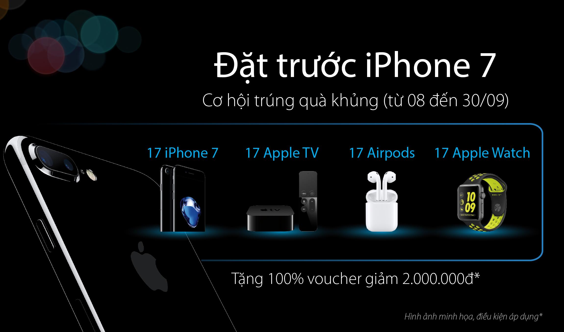 Viễn Thông A ưu đãi đặt trước iPhone 7 với quay số trúng thưởng và giảm tiền Viễn Thông A ưu đãi đặt trước iPhone 7 với quay số trúng thưởng và giảm tiền