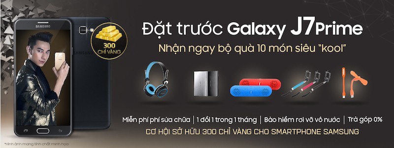 Viễn Thông A tung chương trình đặt Samsung Galaxy J7 Prime, tặng bộ quà 10 món