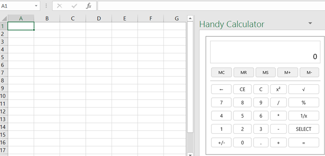 15 Add-in Excel hữu ích giúp tiết kiệm thời gian Excel Add-In Handy Calculator