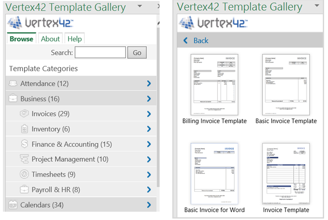 15 Add-in Excel hữu ích giúp tiết kiệm thời gian Excel Add-In Vertex42 Templates