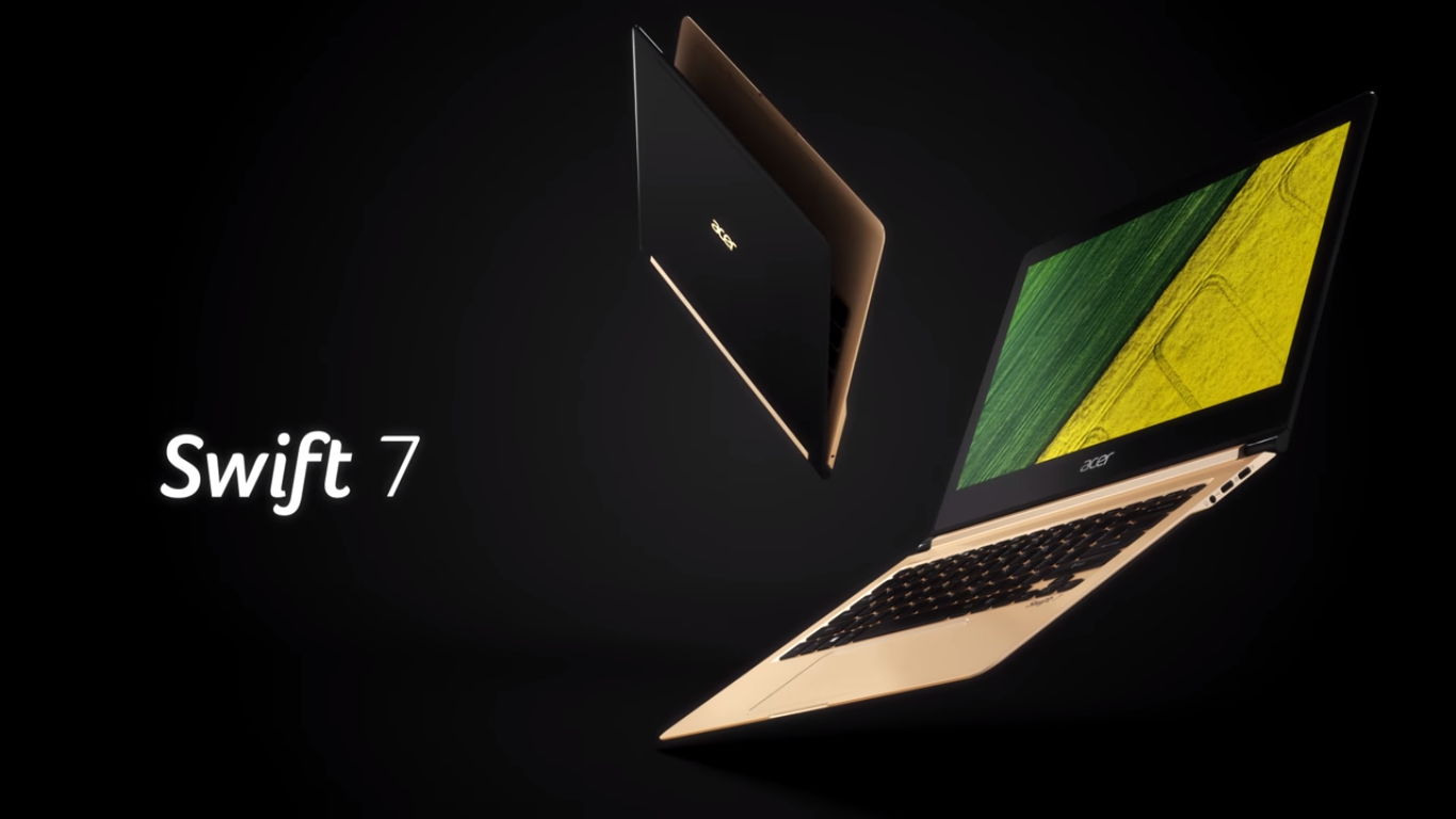 Acer ganh đua vị trí laptop mỏng nhất với Swift 7
