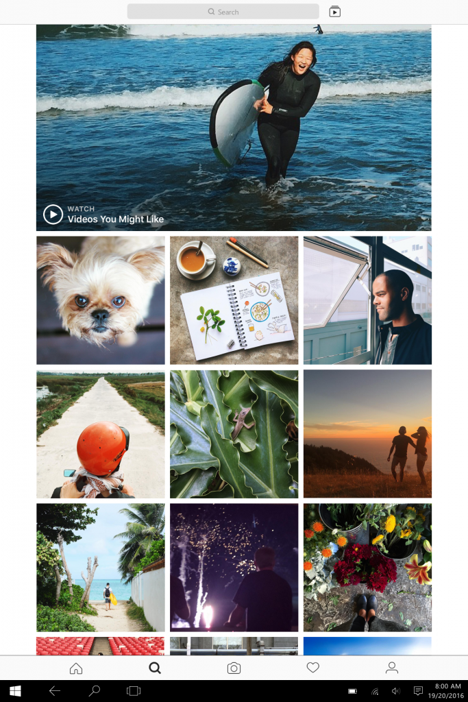 Instagram cũng có ứng dụng chạy trên Windows 10