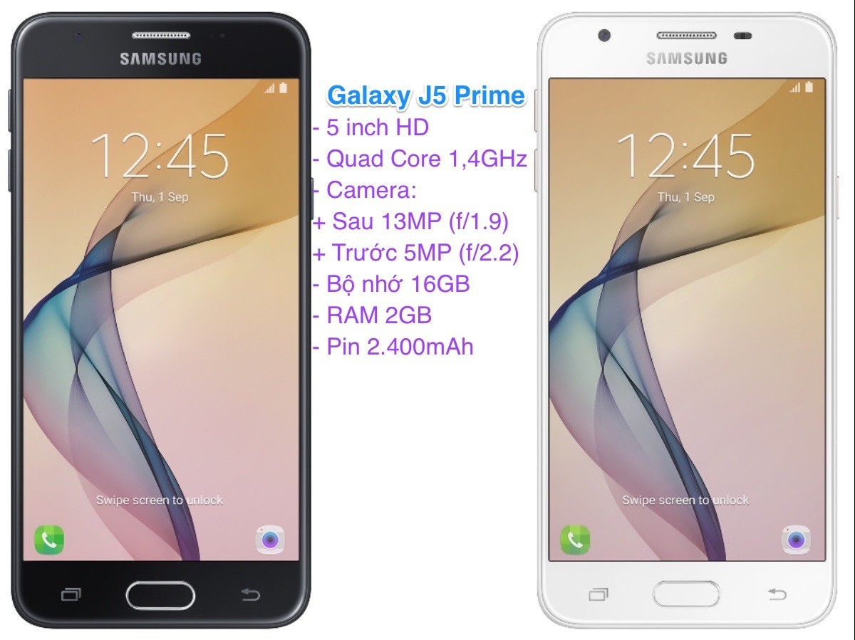 Galaxy J5 Prime lên kệ giá 5 triệu đồng, giao hàng từ 22/12