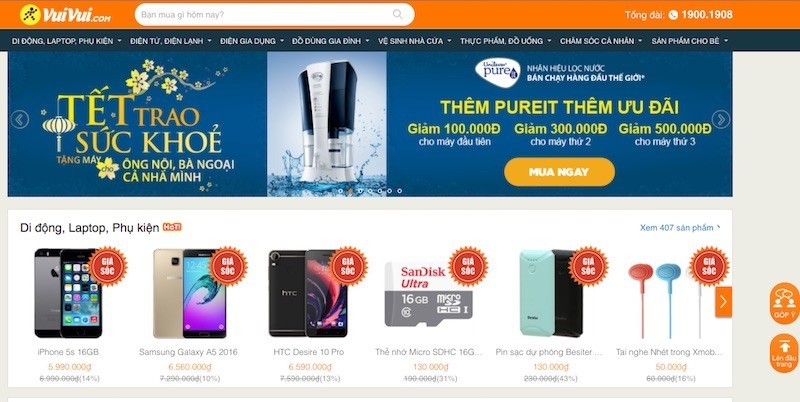 Thử mua trên trang VuiVui.com: dễ hoàn tất đơn hàng, không có cả phần quản lý tài khoản Thử mua trên trang VuiVui.com: dễ hoàn tất đơn hàng, không có cả phần quản lý tài khoản