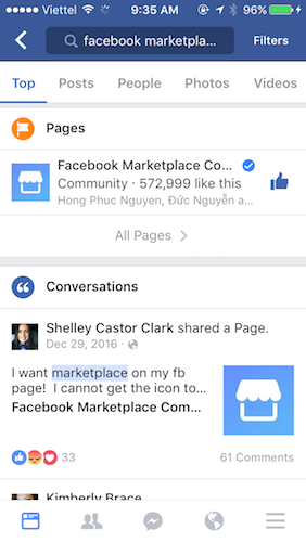 Nhiều người dùng Việt đã có thể thử tính năng Facebook Marketplace