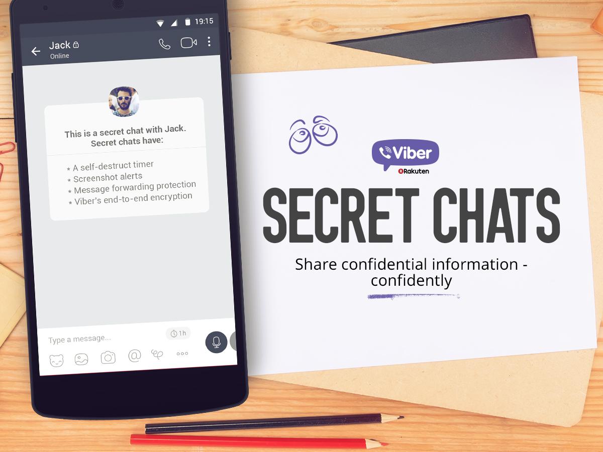Viber cập nhật tính năng "Secret Chat" giống như của Snapchat.