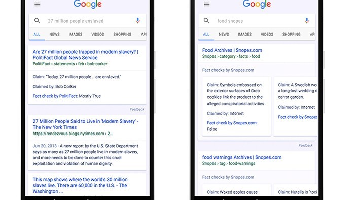 Sau Facebook, Google cũng giới thiệu tính năng chống tin giả mạo trên trang tìm kiếm