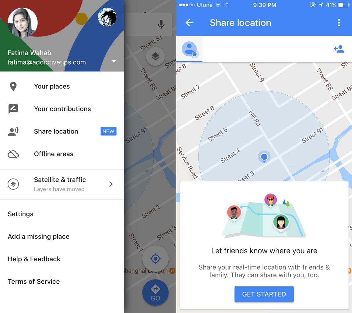 Cách chia sẻ vị trí theo thời gian thực với Google Maps