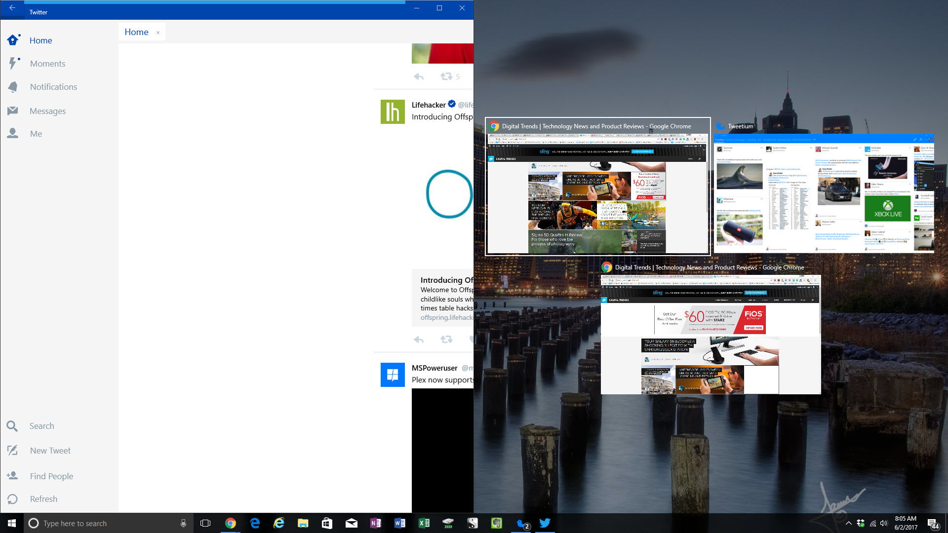 Chia màn hình để quản lý công việc trên Windows 10