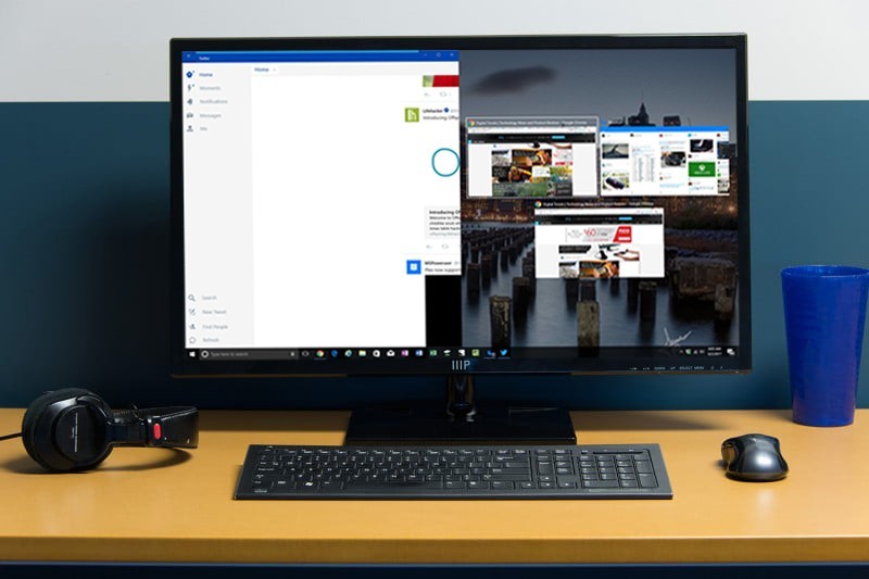 Chia màn hình để quản lý công việc trên Windows 10