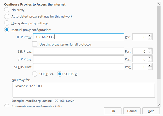 Dùng Fake IP trên Firefox