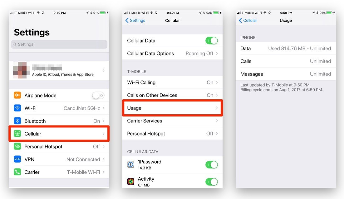 iOS 11 sẽ có tính năng theo dõi lưu lượng 3G, 4G đã sử dụng