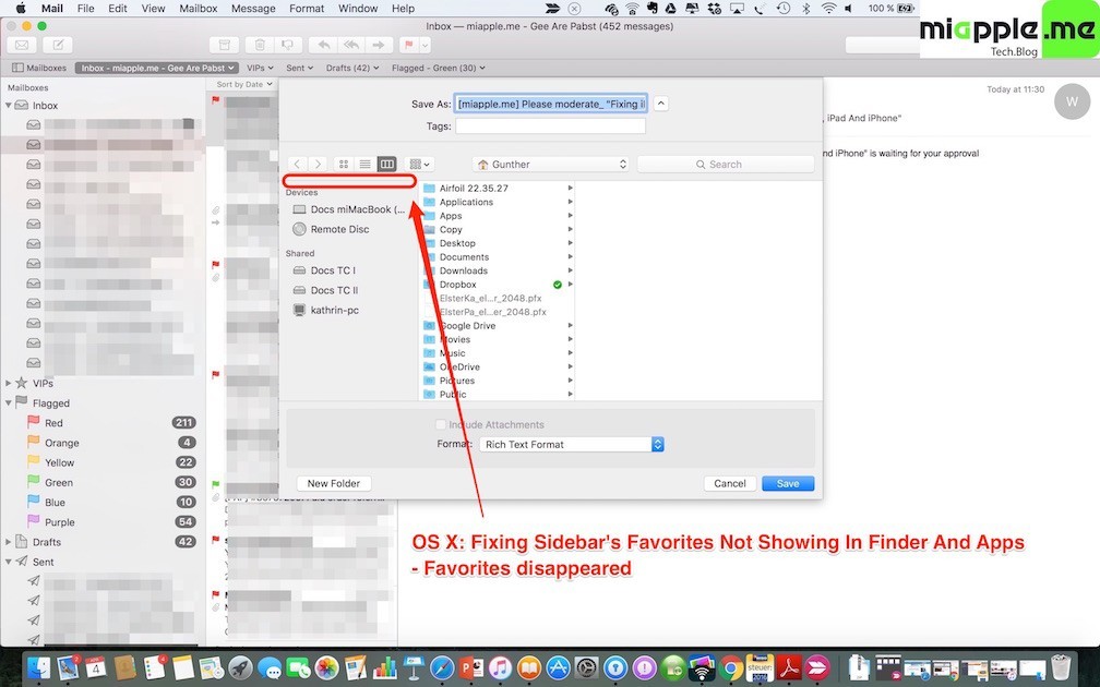 macOS: Sửa lỗi mục yêu thích bên lề không hiển thị ở tìm kiếm và ứng dụng