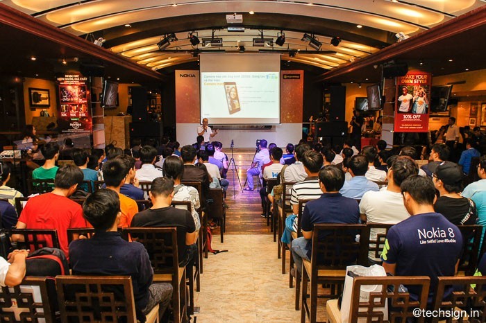 Sôi động tại offline trải nghiệm Nokia 8 của Thế Giới Di Động