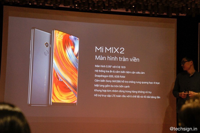 Xiaomi Mi MIX 2 bán tại Việt Nam từ ngày mai, giá 13 triệu đồng