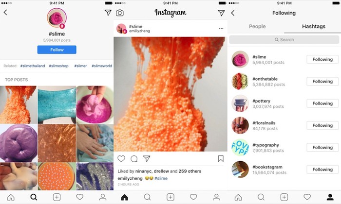 Instagram đã cho phép theo dõi cả hashtag như tài khoản người khác