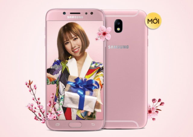 Samsung Galaxy J7 Pro bổ sung phiên bản màu hồng