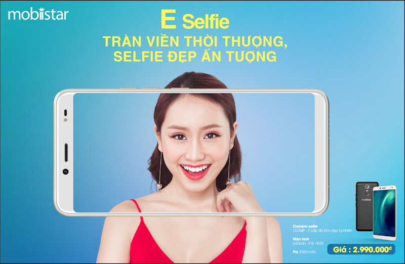 Mobiistar bất ngờ ra smartphone màn hình tràn viền, giá dưới 3 triệu