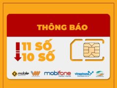 Chuyển tất cả thuê bao 11 số sang 10 số từ ngày 15/9