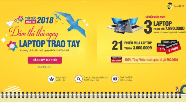 FPT Shop tặng bộ quà cho sĩ tử Thi thử THPT Quốc gia