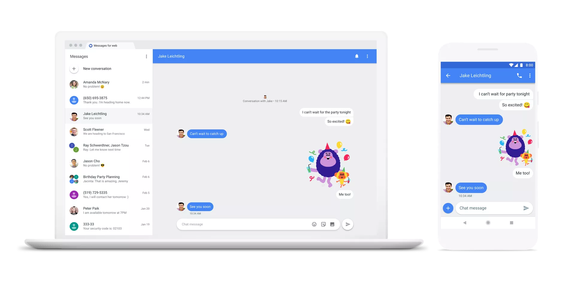 Google chính thức giới thiệu Android Messages nền web