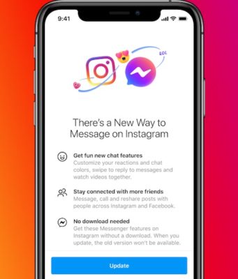Instagram sẽ được đồng bộ trong Facebook Messenger