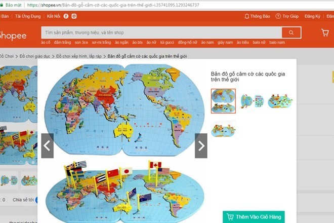 Shopee thu hồi toàn bộ bản đồ 'lưỡi bò' trên chợ điện tử