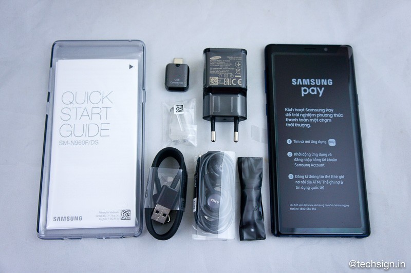 Mở hộp Samsung Galaxy Note9: đẹp, đầy đủ, cao cấp