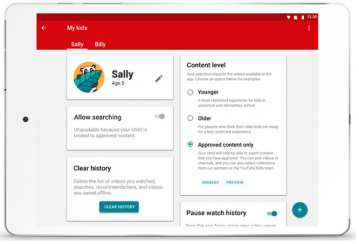 Google cung cấp công cụ mới giúp quản lý nội dung YouTube Kids