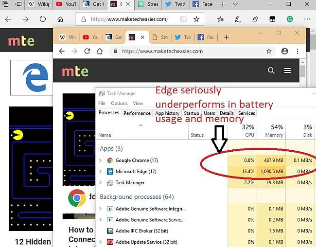 Cuộc đối đầu giữa Edge và Chrome, đâu là trình duyệt tốt nhất 2018?